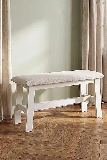 Berlin Döşemeli Bench - Krem, Bej