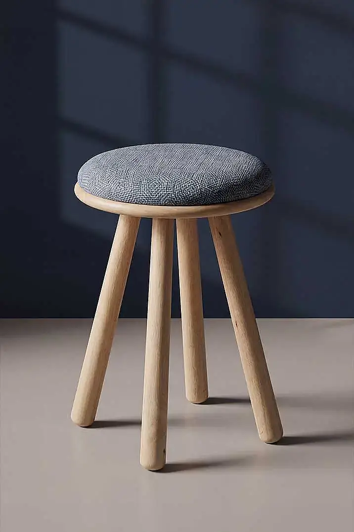 Havana  Minderli Tabure - Denim - 1