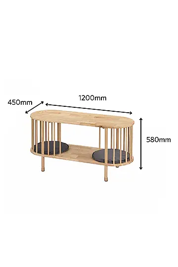 Sidney Masif Minderli Orta Sehpa - 4